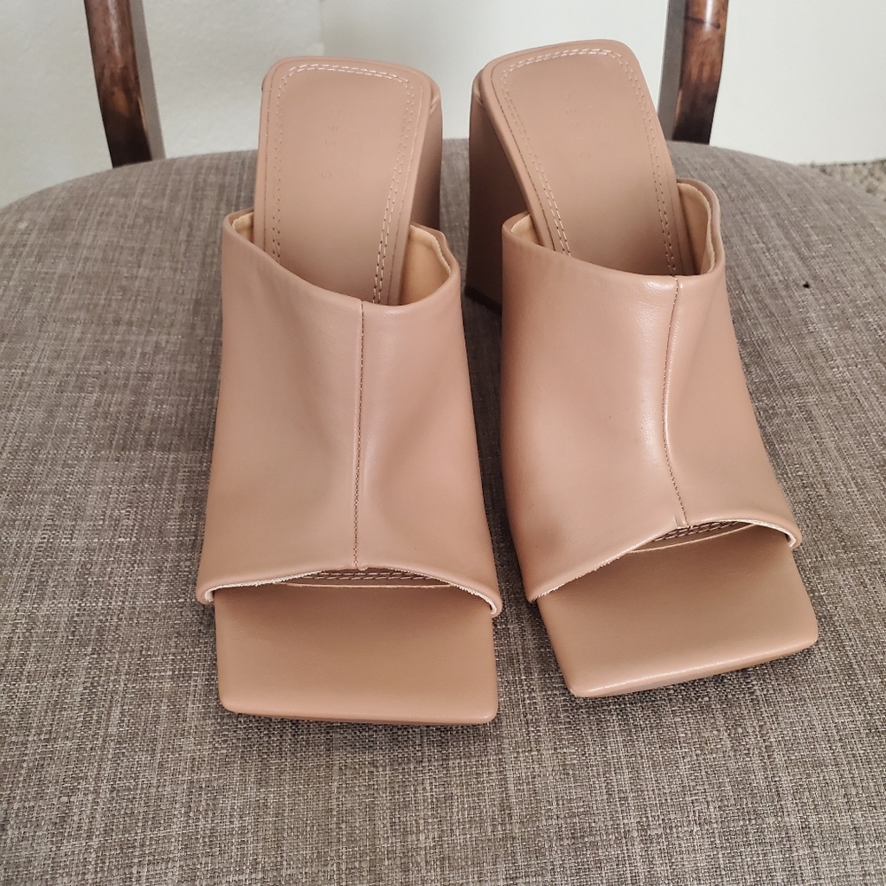 ASOS Design Women's Camel Slip On Heels Size 5